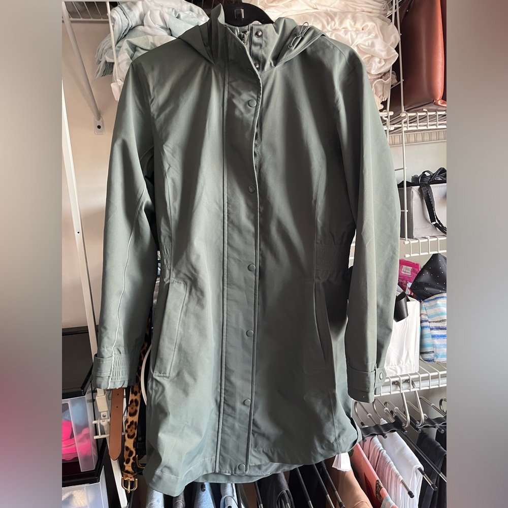 Athleta Rain Coat (Olive Green)